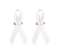 Broche de lazo blanco y negro para ocasiones conmemorativas y adorno de camisa, broche de lazo blanco y negro para servicio conmemorativo, joyería y accesorio funerario, simpatía, elegante pin de