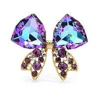 Broche de Lazo de Cristal para Mujer, Broche de Mariposa Brillante Unisex, Pin de Regalo, Accesorios de Abrigo y Vestido, Accesorios de Ropa