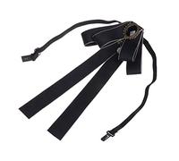 Broche de lazo de Navidad para mujeres y hombres, con lazo, joyería, decoración de corbatín, corsé, corbata para calle, lazo, rojo, conjunto Bailey Navidad, negro, One Size, como se describe