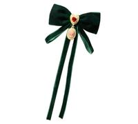 Broche de lazo grande de moda, elegante, color sólido, accesorio vintage para boda romántica