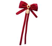 Broche de lazo grande de moda, elegante, color sólido, accesorio vintage para boda romántica
