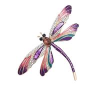 Broche de libélula - Broche de diamantes de imitación, joyería de dragón mosca, broche de animales brillantes para el día de la madre, Acción de Gracias, cumpleaños, mujeres, accesorio decorativo