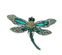 Broche de libélula con tachuelas, accesorios, Piedra Vidrio Piedra Esmaltado cristal, No es una piedra preciosa