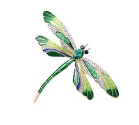 Broche de libélula para el pelo, broche de libélula con colgante de libélula con diamantes de imitación, broche de dragón volador, joyas de libélula, broche de animales para Navidad, Día de la Madre