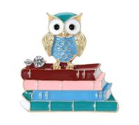 Broche de libro de lectura de aleación clásica, estilo elegante, joyas, alfiler único para mujeres y hombres, broche de regalo para maestros, Einheitsgröße, como se describe