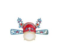 Broche de maquillaje facial estilo caballo y ópera estilo chino cuchillo antes de la boda novio y novia flor de pecho chino, Piedra Vidrio Piedra Esmaltado cristal, zirconia cúbica Ágata Obsidiana