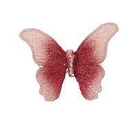 Broche de mariposa Blossomy para ropa, no mortal, sustancia de tela, fácil de colocar, adorno permanente de moda, broche de mariposa bordado, One Size, como se describe