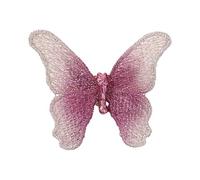 Broche de mariposa Blossomy para ropa, no mortal, sustancia de tela, fácil de colocar, adorno permanente de moda, broche de mariposa bordado, One Size, como se describe