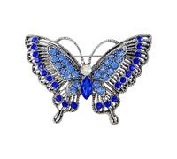Broche de mariposa de cristal retro, resistente y ligero, accesorio de regalo para el día de la madre, cumpleaños, decoración de fiestas, accesorios elegantes de magia de mariposa, talla única, como