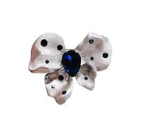 Broche de mariposa de diamantes de imitación de moda hecho a mano, joyería de aleación para mujeres, ocasiones festivas, atuendo de noche, As show, Metal