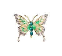 Broche de mariposa de lujo, pin de solapa, insignia de aleación, suéter, abrigo, cuello, broche de mariposa, accesorios de tela femenina, Acero aleado