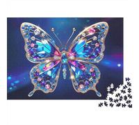 Broche de Mariposa de Piedra Preciosa Puzzle Mil Piezas para Toda La Familia Reto Mental Piezas Precisas Hecho En Europa Actividad Indoor Reciclable 70x50cm/1000pcs