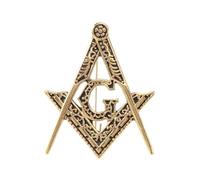 Broche de masonería retro para mujer, broche clásico de brújula masónica, pin de solapa para mujer, sombrero, bolsa, traje, vestido, accesorios de joyería, Regular, Zinc