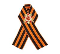 Broche de medallas de cinta rusa StGeorge que simboliza el valor y los honores en estilos soviéticos vintage para entusiastas de la historia, medallas rusas, One Size, como se describe