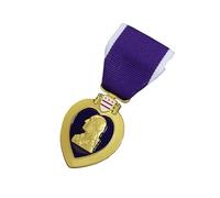 Broche de medallas de corazones púrpuras, broche de medallas militares, solapa de corazones púrpura honra respeto por la decorativa de los Bravos
