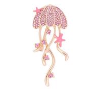 Broche de medusas con diamantes de imitación, con temática de criatura, accesorios de joyería perfectos para chaquetas, abrigos y bolsos Broche de medusas con diamantes de imitación,