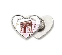 Broche de metal con diseño de arco del triunfo de Francia y París