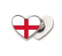 Broche de metal con diseño de bandera nacional de Inglaterra y el país de la UE