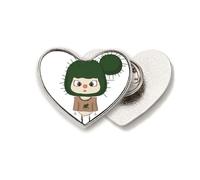 Broche de metal con diseño de cactus verde arena y agua peligrosa UU