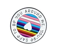 Broche De Metal Con Diseño De Con Cita LGBTQ Accesorios Para Ropa Bolsos Mochilas Sombreros Broche Artístico Decoración