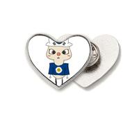 Broche de metal con diseño de corazón de la bandera de Seúl de Corea, país, Asia, Seúl