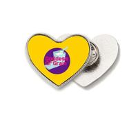 Broche de metal con diseño de corazón de la diosa del solsticio de verano