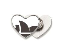 Broche de metal con diseño de corazón de la Ópera de Sídney, diseño de corazón