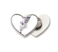 Broche de metal con diseño de corazón y acuarela para edificios barrocos