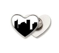 Broche de metal con diseño de corazón y puente de la bahía de Sídney, Australia City