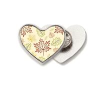 Broche de metal con diseño de corazón y texto en inglés "Happy Thanksgiving Day"