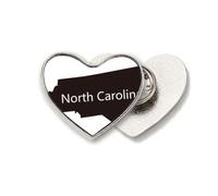 Broche de metal con diseño de mapa del norte de los Estados Unidos