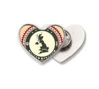 Broche de metal con diseño de mapa del país de Londres, Reino Unido, Reino Unido, Reino Unido