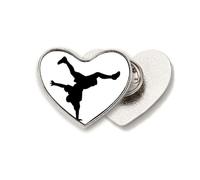 Broche de metal con forma de corazón para romper el bailarín