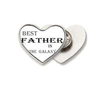 Broche de metal con texto en inglés "Best Dad in the Galaxy Festival"