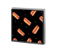 Broche de metal de 1 pulgada con forma de perrito caliente, para ropa, sombrero, bolso, corbata, accesorios de decoración