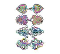 Broche de metal intrincadamente desarrollado para bufanda, adición fina para bodas, incidentes de negocios y atuendos casuales, agarre fino de mezcla, B, como se describe