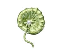 Broche de metal para plantas, accesorios de joyería, joyería, textura, camisas y mochila razonables Desokrating Broche de planta hecho a mano, talla única, como se describe