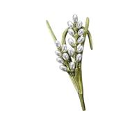 Broche de metal para plantas, ropa, joyería, accesorio de moda, textura de aleación, adecuado para camisas y mochilas, Metal