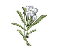 Broche de metal para plantas, ropa, joyería, accesorio de moda, textura de aleación, adecuado para camisas y mochilas, broche de plantas hecho a mano, talla única, como se describe