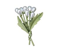 Broche de metal para plantas, ropa, joyería, accesorio de moda, textura de aleación, adecuado para camisas y mochilas, broche vintage de plantas, One Size, como se describe