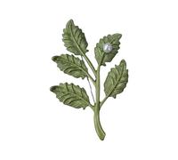 Broche de metal para plantas, ropa, joyería, accesorio de moda, textura de aleación, adecuado para camisas y mochilas, broche de plantas hecho a mano, talla única, como se describe