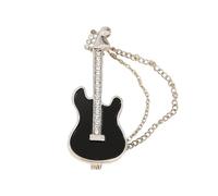 Broche de metal único para guitarra, accesorio de moda, textura de aleación, adecuado para camisas y mochilas, broche de guitarra, talla única, como se describe