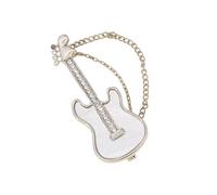 Broche de metal único para guitarra, accesorio de moda, textura de aleación, adecuado para camisas y mochilas, broche profesional para atuendos, talla única, como se describe