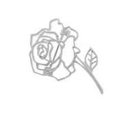 Broche de moda con patrón de rosa, insignia de flores, accesorio de ropa decorativo, cierre seguro para uso diario, evento formal, broche de aleación de moda, talla única, como se describe