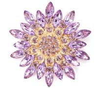 Broche de moda, Flor incrustada con diamantes, sunflowe, popular flor de pecho, accesorios de ropa, decoración broche (estilo13)