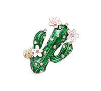 Broche de moda que representa el tema de cactus para ella, accesorio unisex para mujer