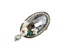 Broche de mujeres broche broche pin chino estilo nacional abalona concha delicada flor de concha elegante pin de seda boutonniere para fiesta, boda