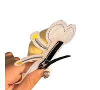 Broche de niña con diseño de abeja de dibujos animados, pinza para el pelo, pinzas de felpa para niños, accesorios elegantes para peinar el cabello