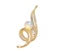 Broche de nota musical para mujer con diamantes de imitación hecho a mano, insignia de solapa, joyería, elegante, bufanda, sombrero, insignia, decoración, bonito pin, talla única, como se describe