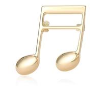 Broche de nota musical para mujeres y hombres, pin minimalista de aleación de 3,4 cm, regalo para músicos amantes de la música, bufanda, chaqueta, bolsa, sombrero, accesorio de joyería, Medium, Metal